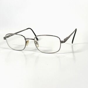Looking Glass 7562 Eyeglasses Frame Only 52-20-145 Gunmetal Full Rim Metal